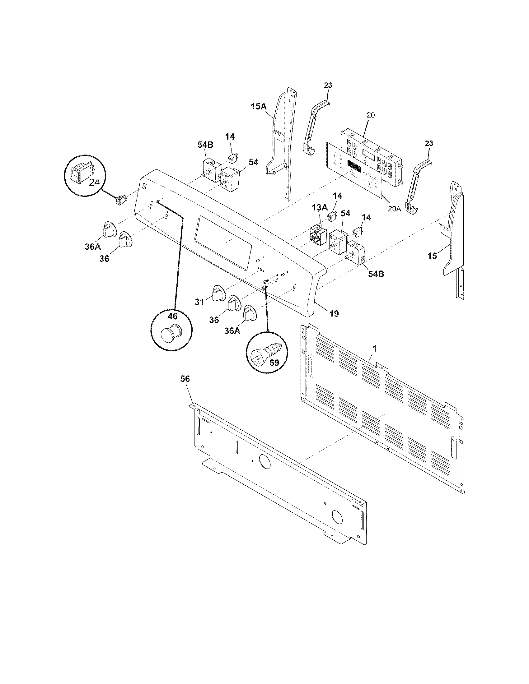 Kenmore 79092409010 backguard diagram