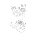 Frigidaire FGGF3076KWK top/drawer diagram