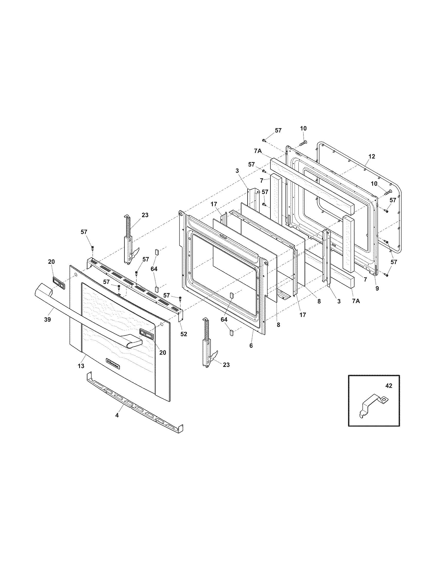 Electrolux EI30GS5CJSB door diagram