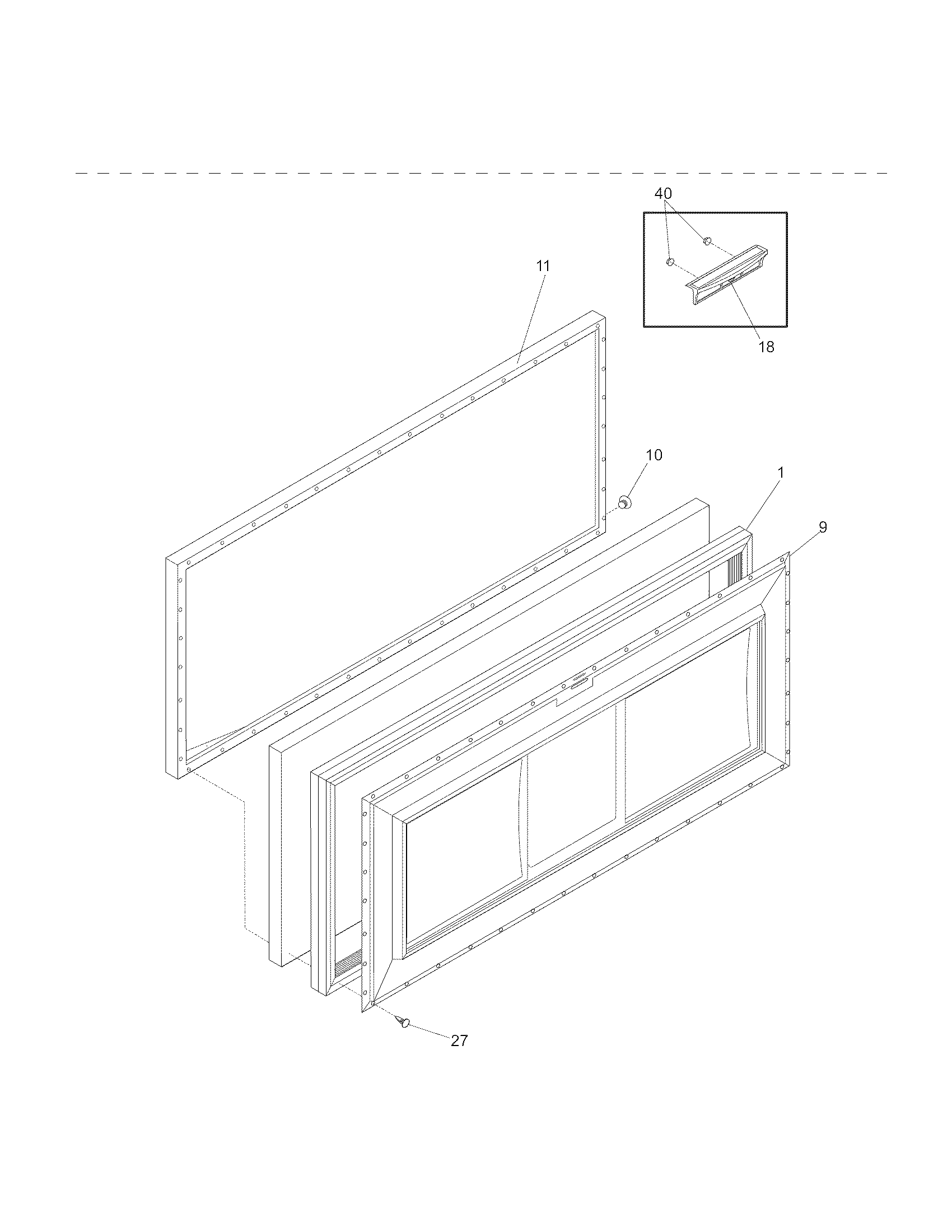 Crosley CFC09LW1 door diagram