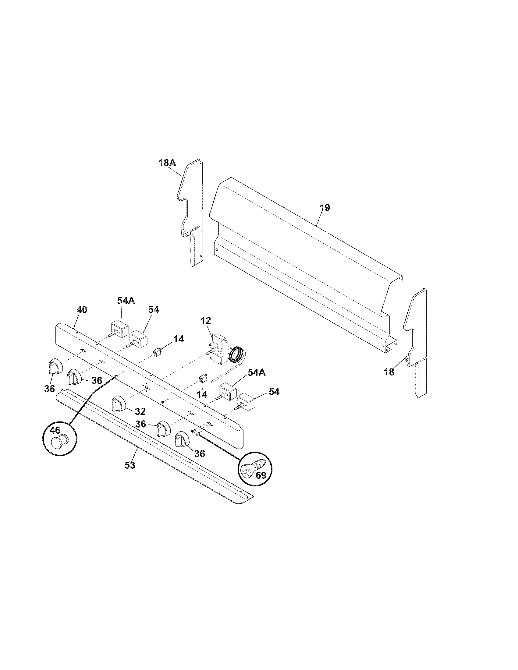 Crosley CRE3510LWD backguard diagram