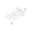 Frigidaire FFGF3013LBD door diagram