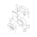Frigidaire FPES3085KFD door diagram