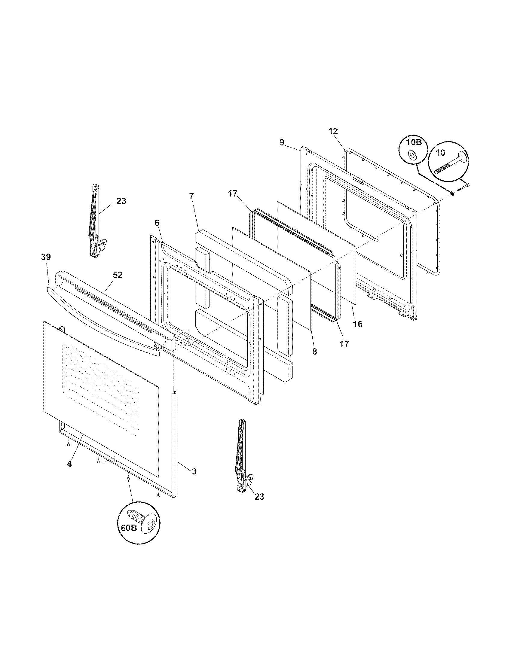Kenmore 79090214011 door diagram
