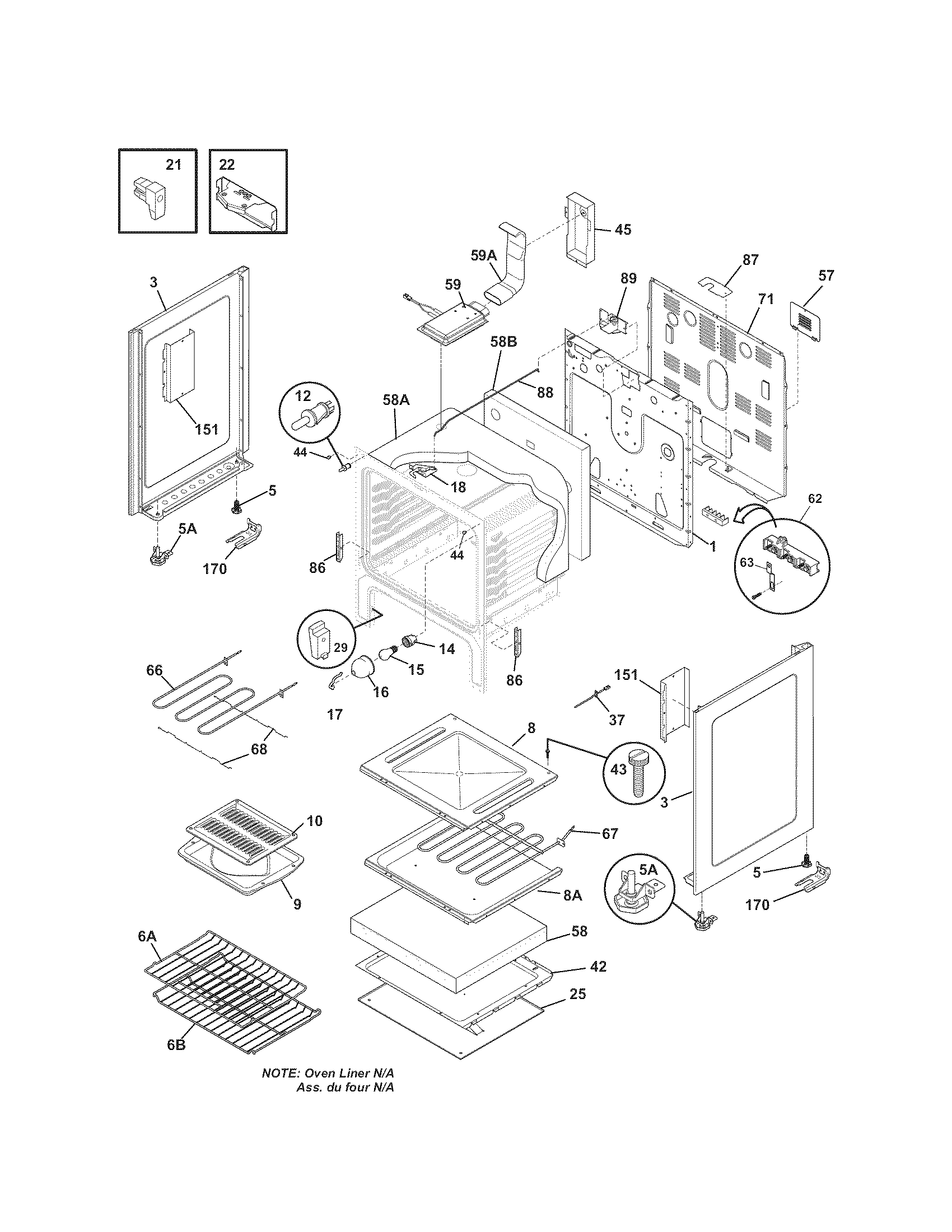 Kenmore 79092609012 body diagram
