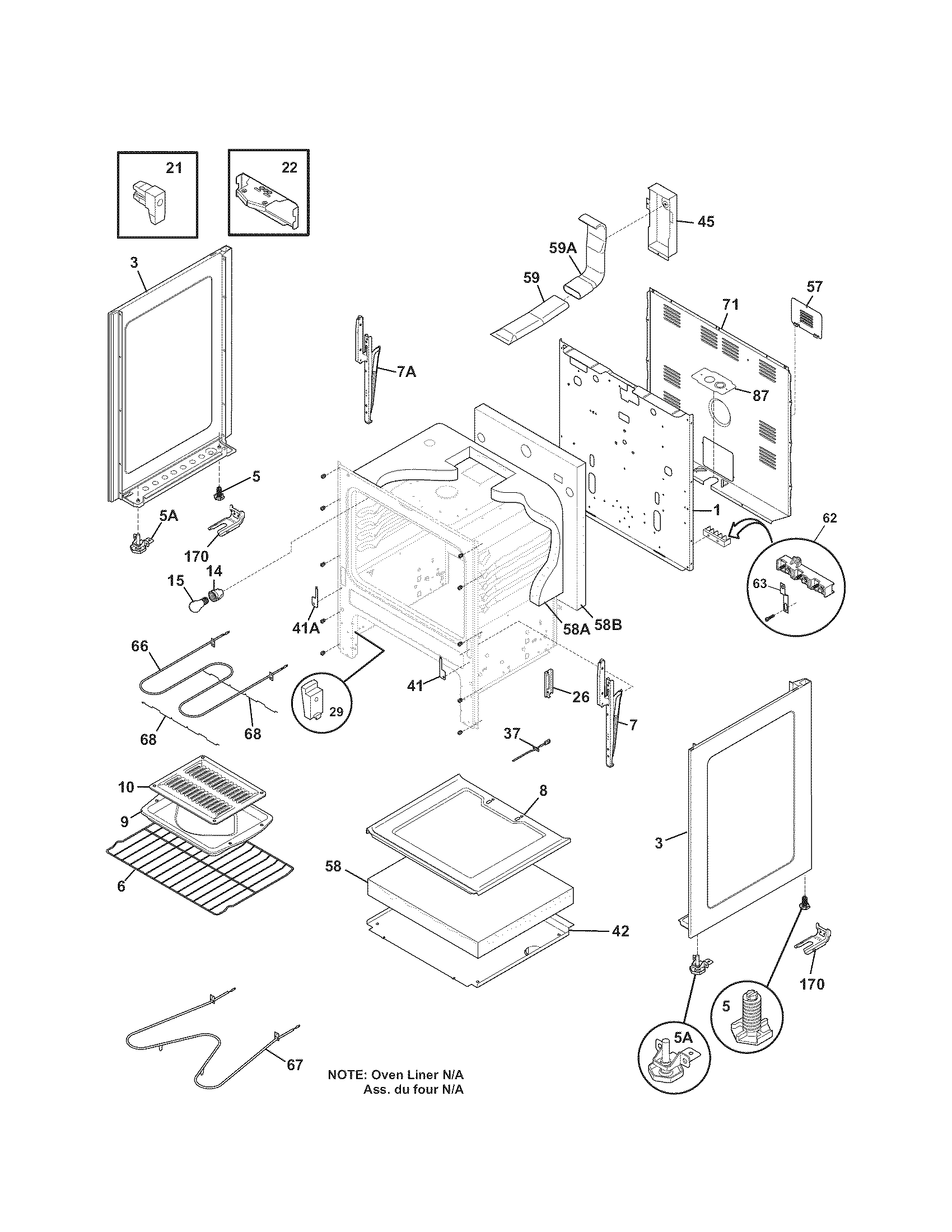 Kenmore 79091312013 body diagram