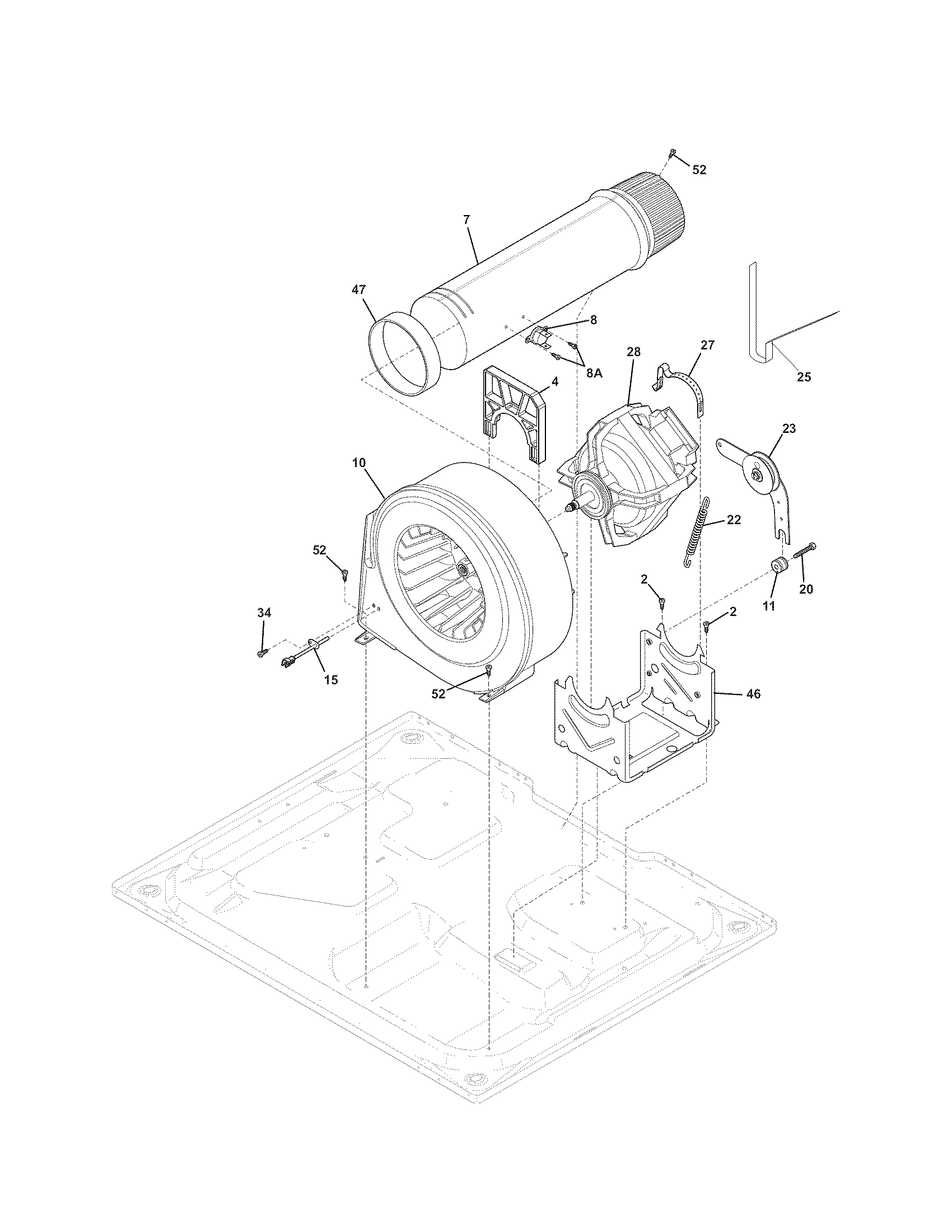 Kenmore Elite 41791102000 motor diagram