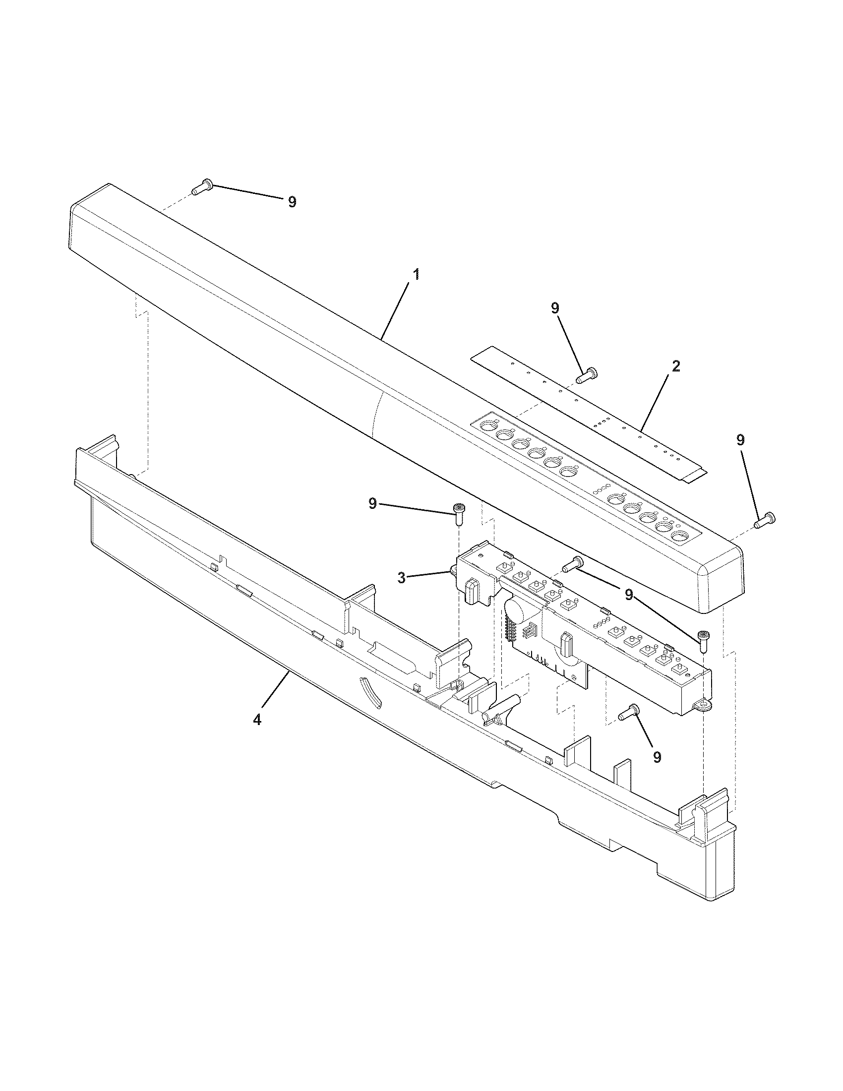 Electrolux EIDW5905JS0A control panel diagram