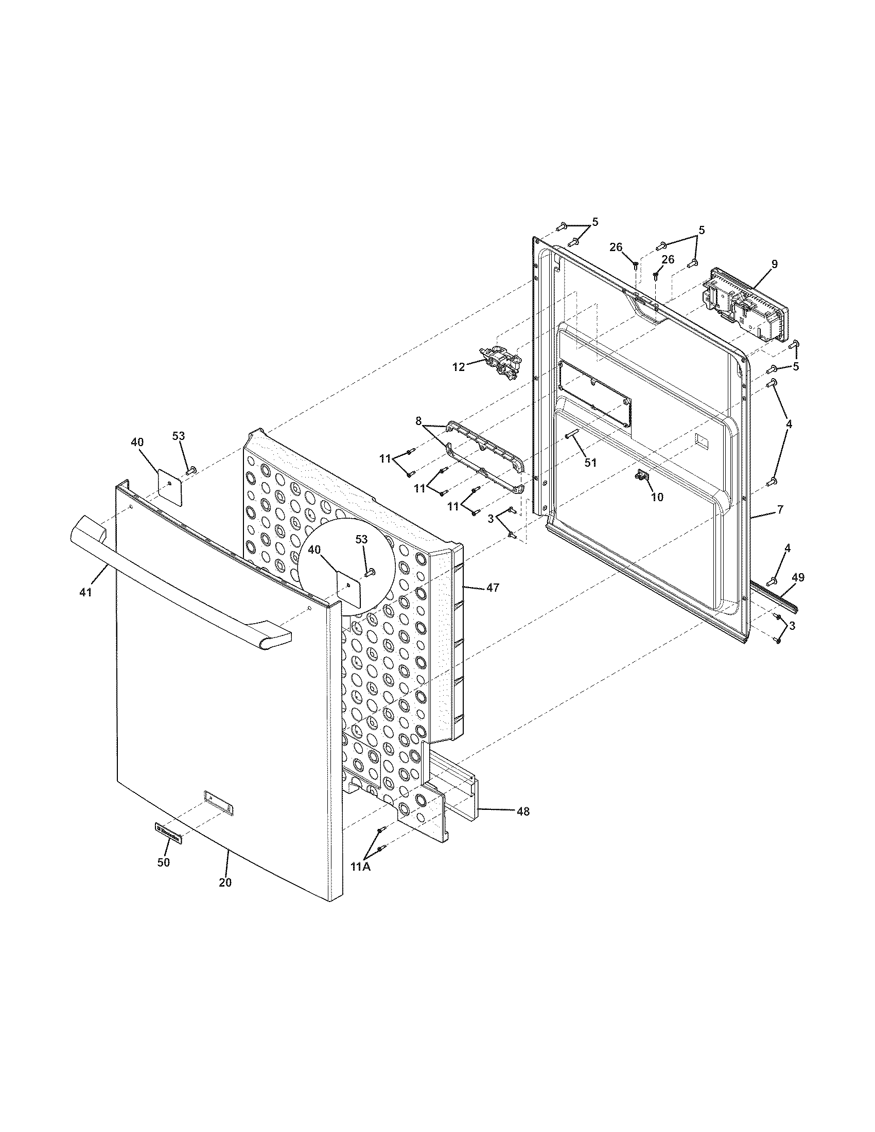 Electrolux EIDW5905JS0A door diagram