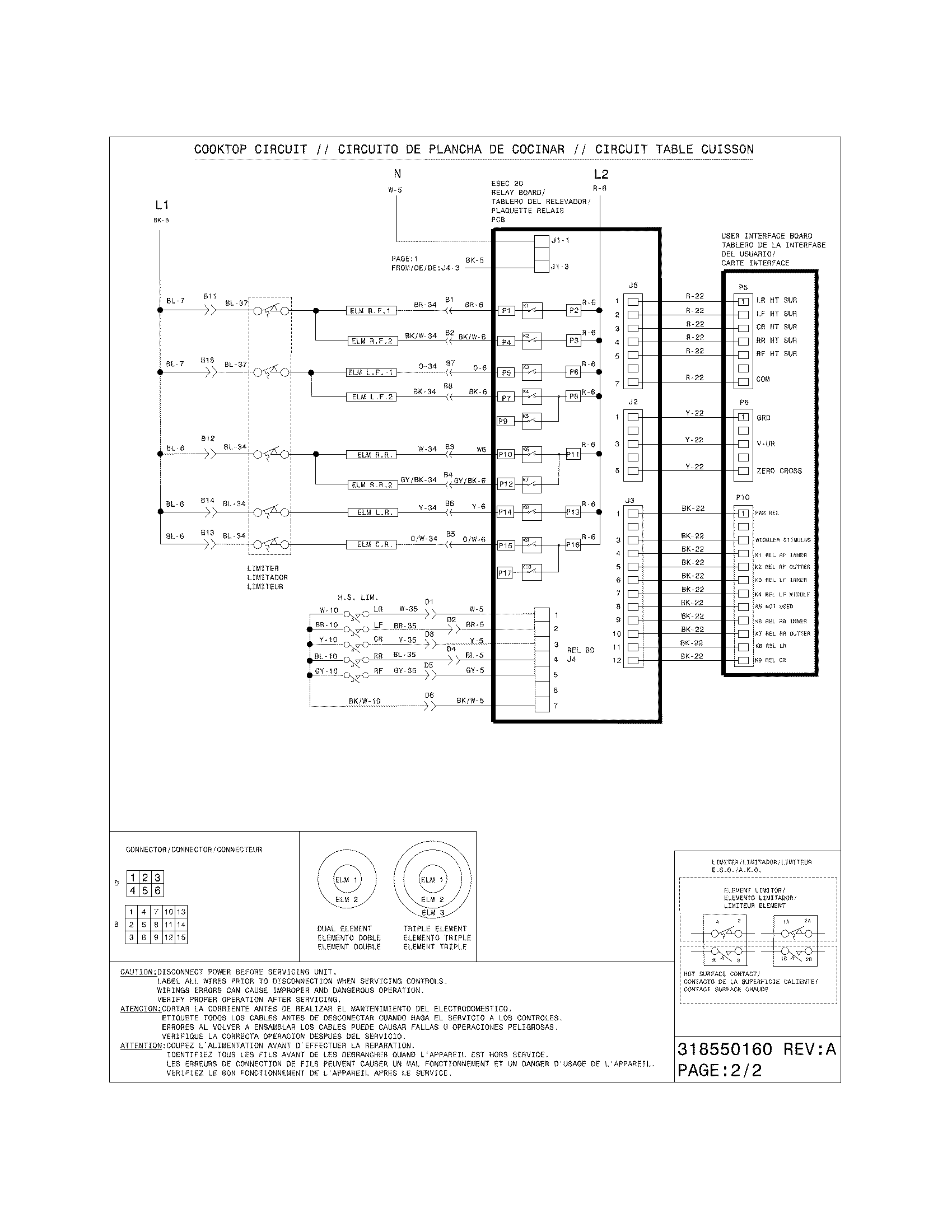 Electrolux EI30ES5CJSA wiring diagram diagram