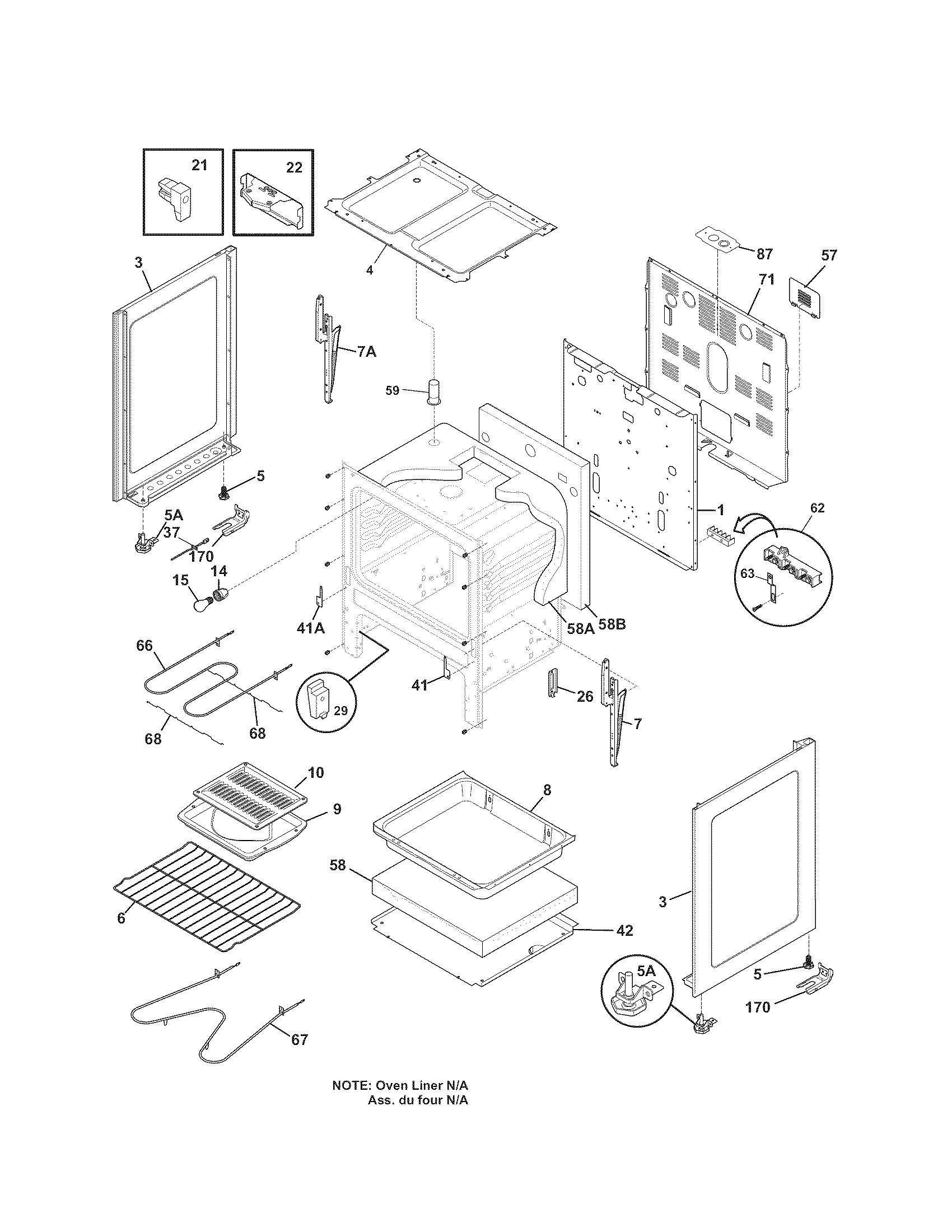 Kenmore 79090831607 body diagram