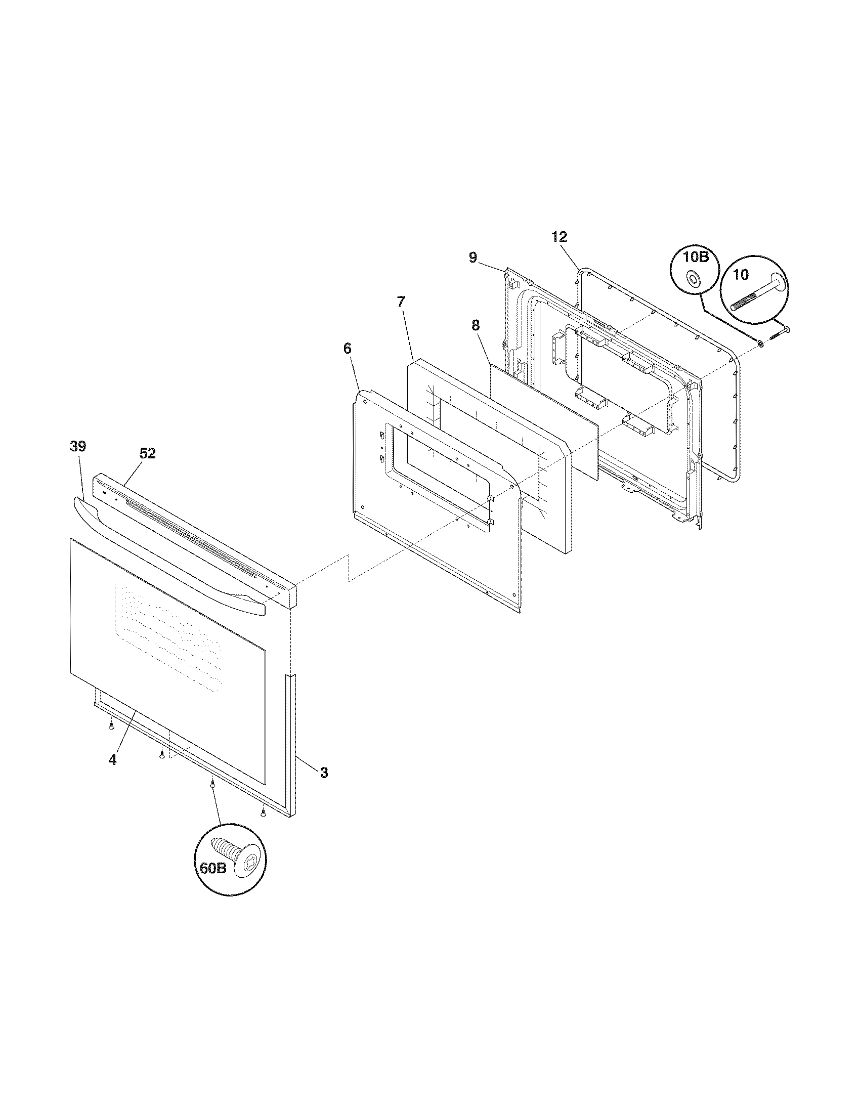 Kenmore 79090831607 door diagram