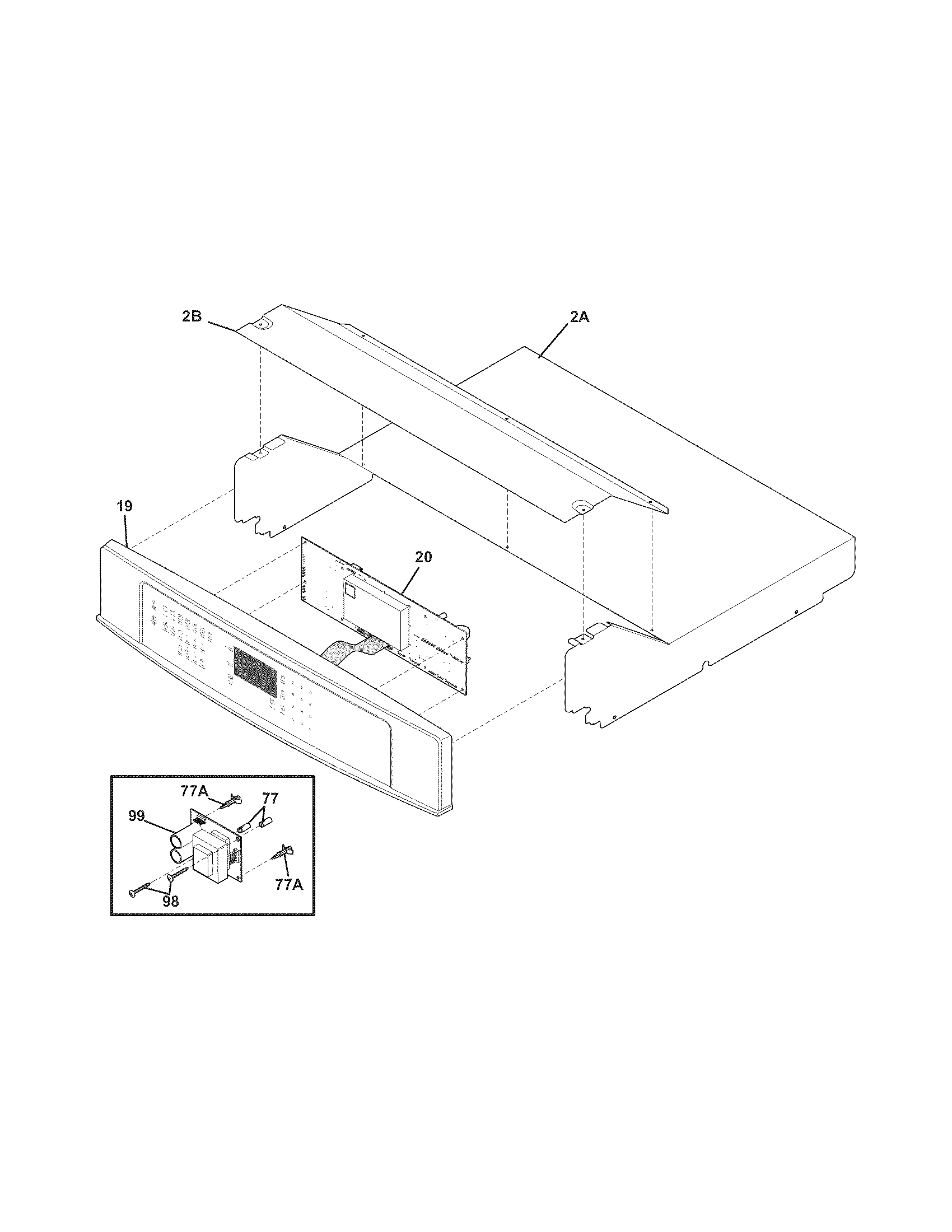 Electrolux EI30EW45JS1 control panel diagram