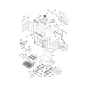 Frigidaire FFES3025LWB body diagram