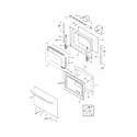 Frigidaire FFES3025LWB door diagram