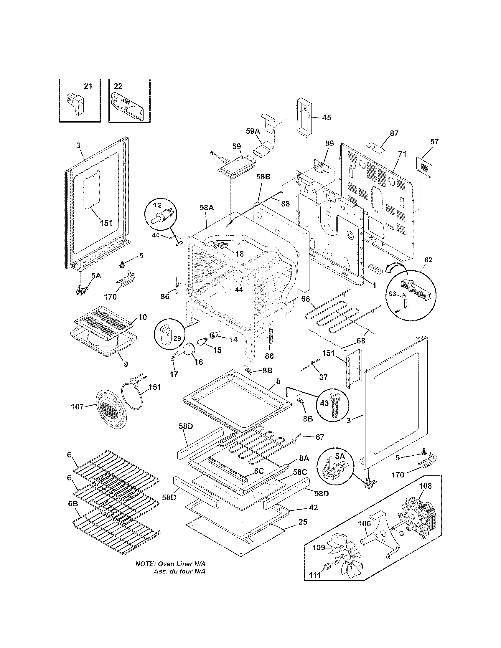 Kenmore 79092803012 body diagram