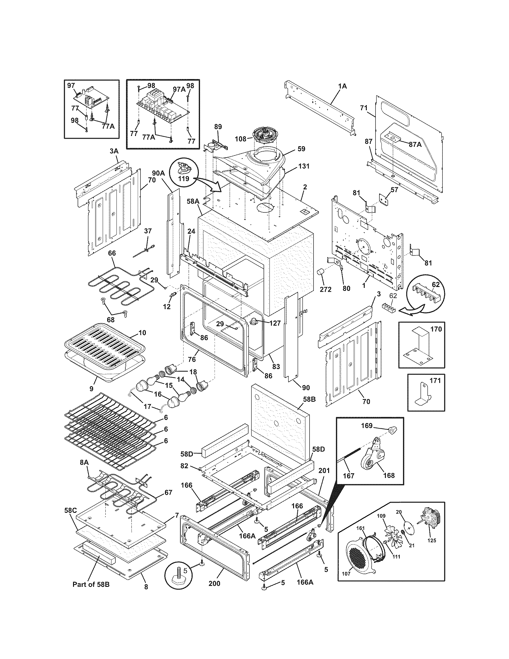 Kenmore Elite 79041013803 body diagram