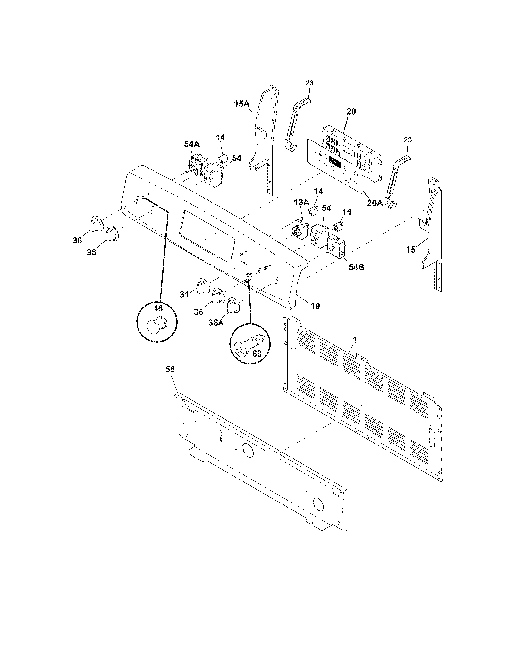 Kenmore 79092602010 backguard diagram