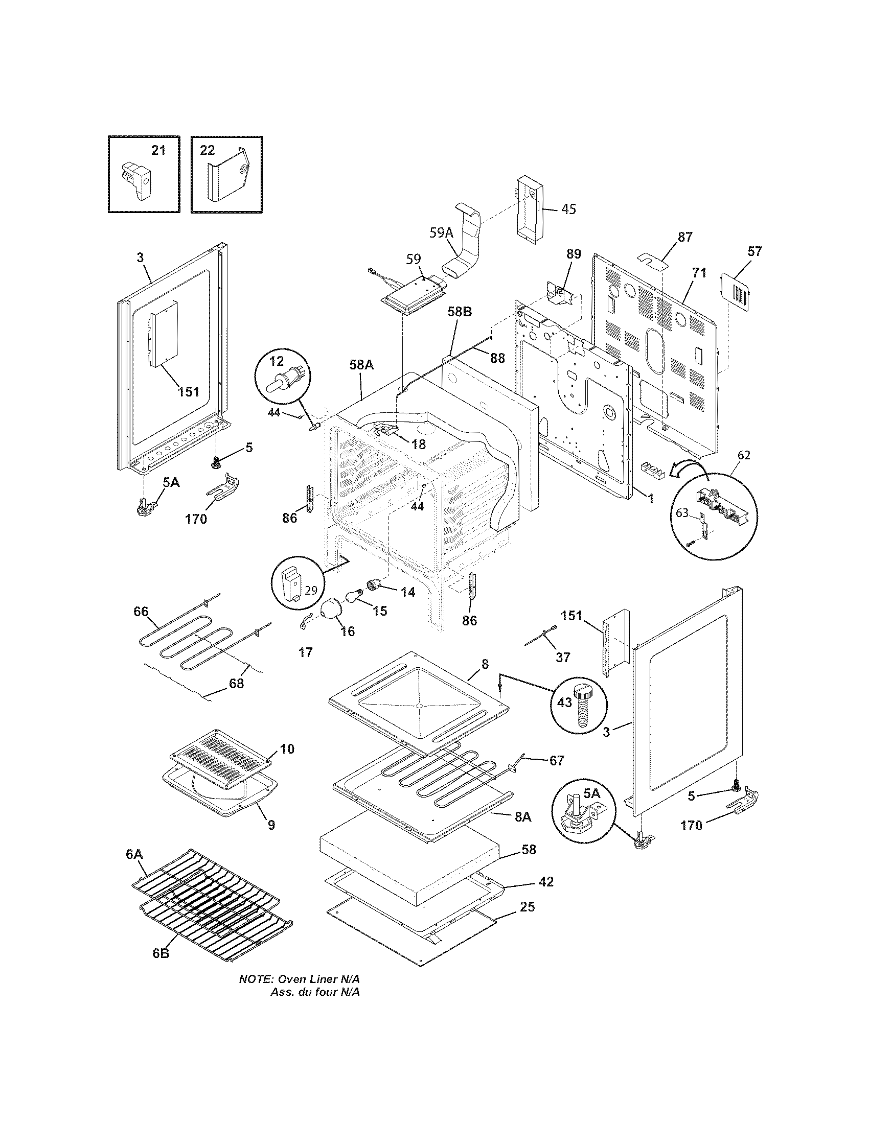 Kenmore 79092602010 body diagram