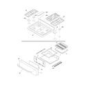 Frigidaire FFGF3049LSD top/drawer diagram