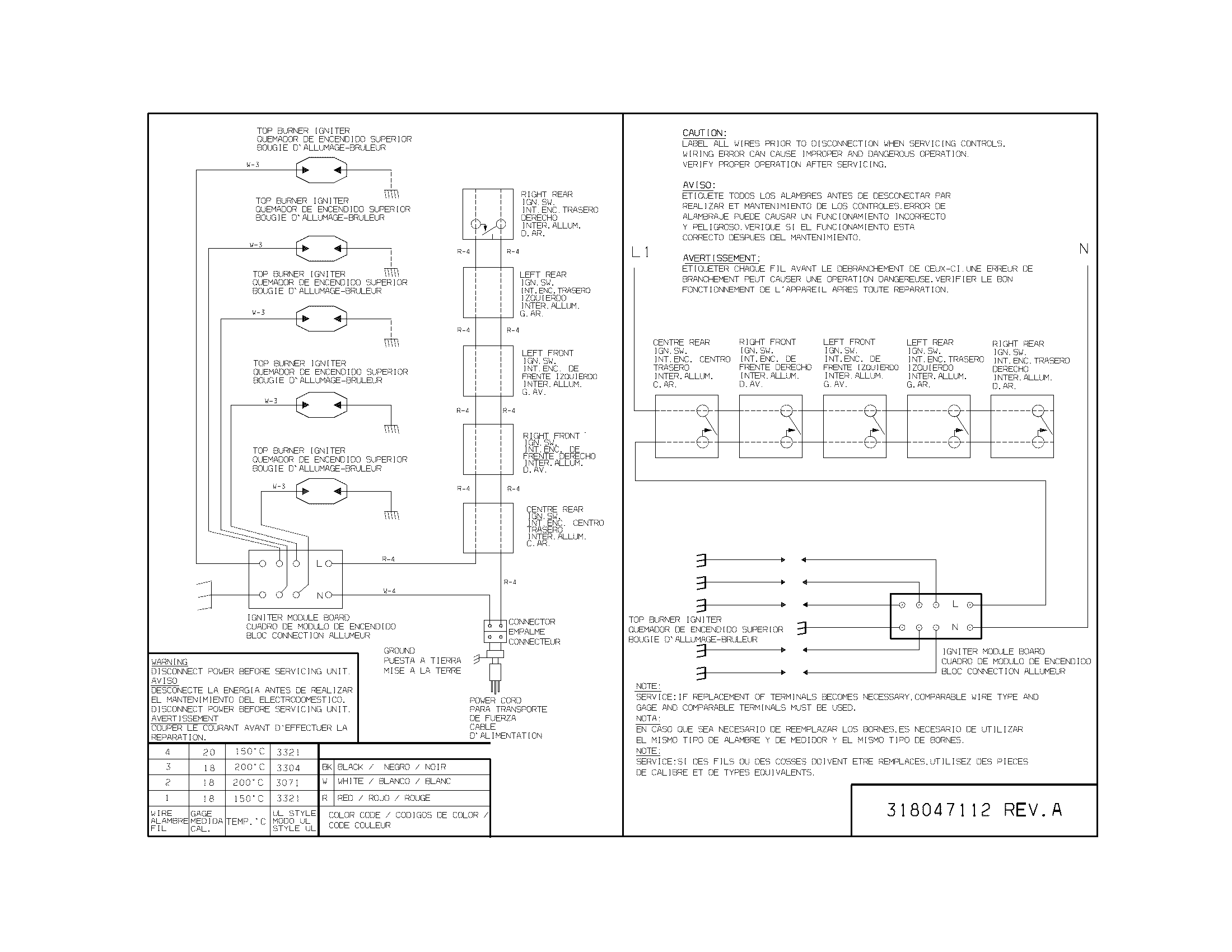 Electrolux EW36GC55GW2 wiring diagram diagram