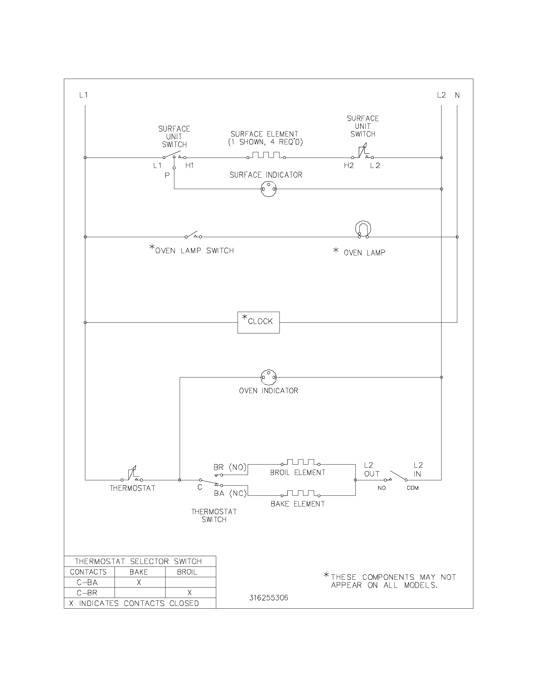 White-Westinghouse WWEF3002KWE wiring diagram diagram