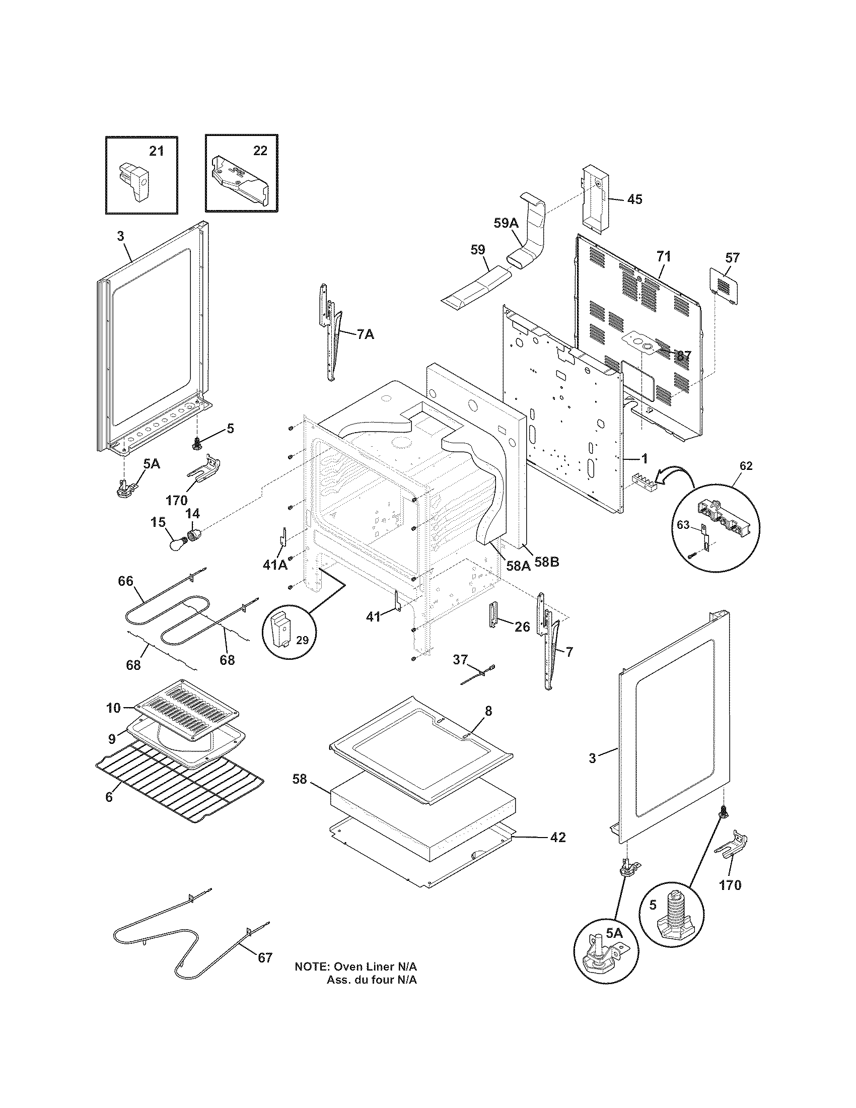 Kenmore 79091413013 body diagram