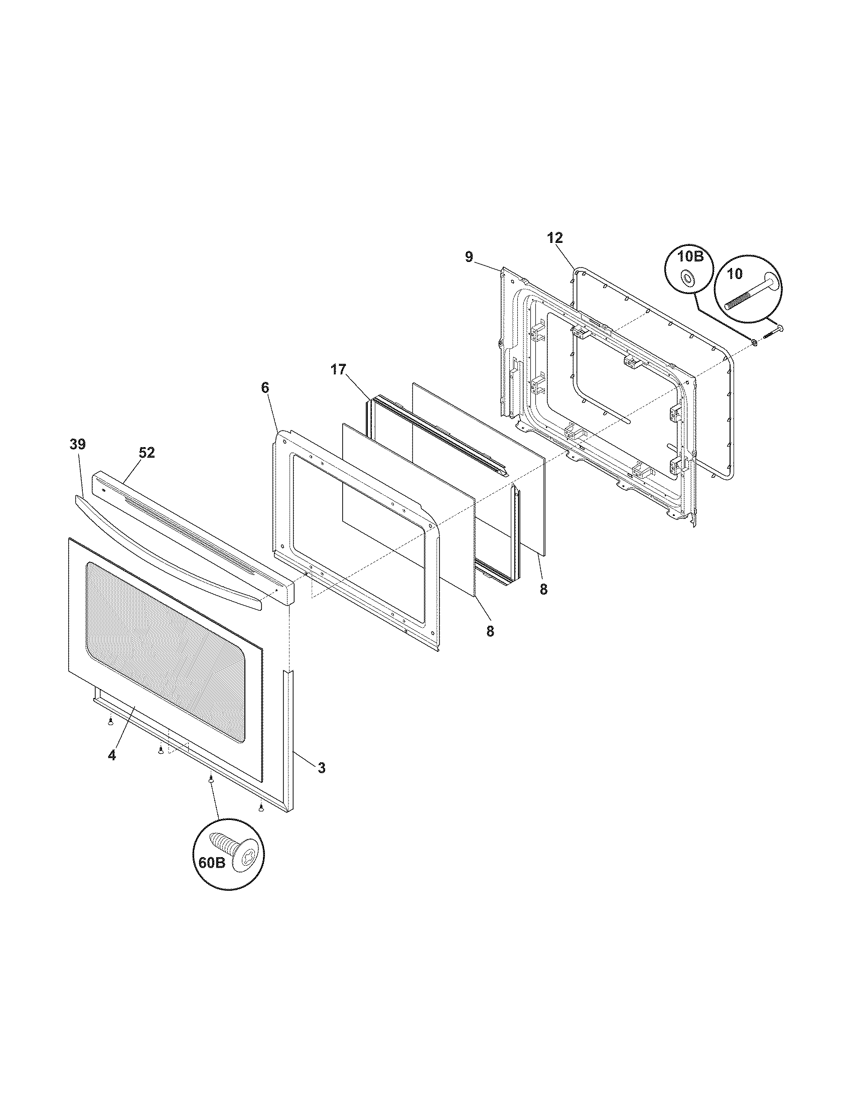 Kenmore 79091413013 door diagram