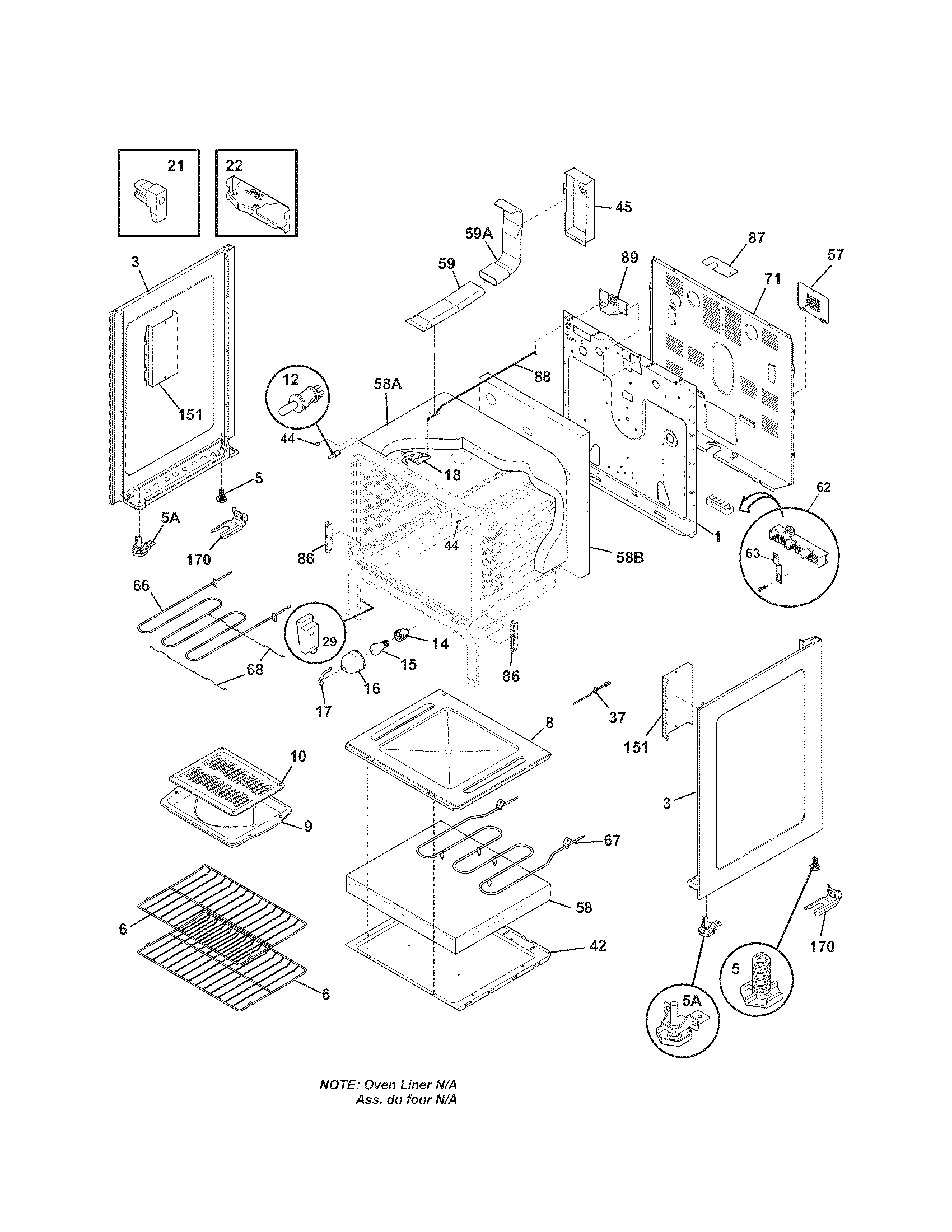 Kenmore 79092209014 body diagram