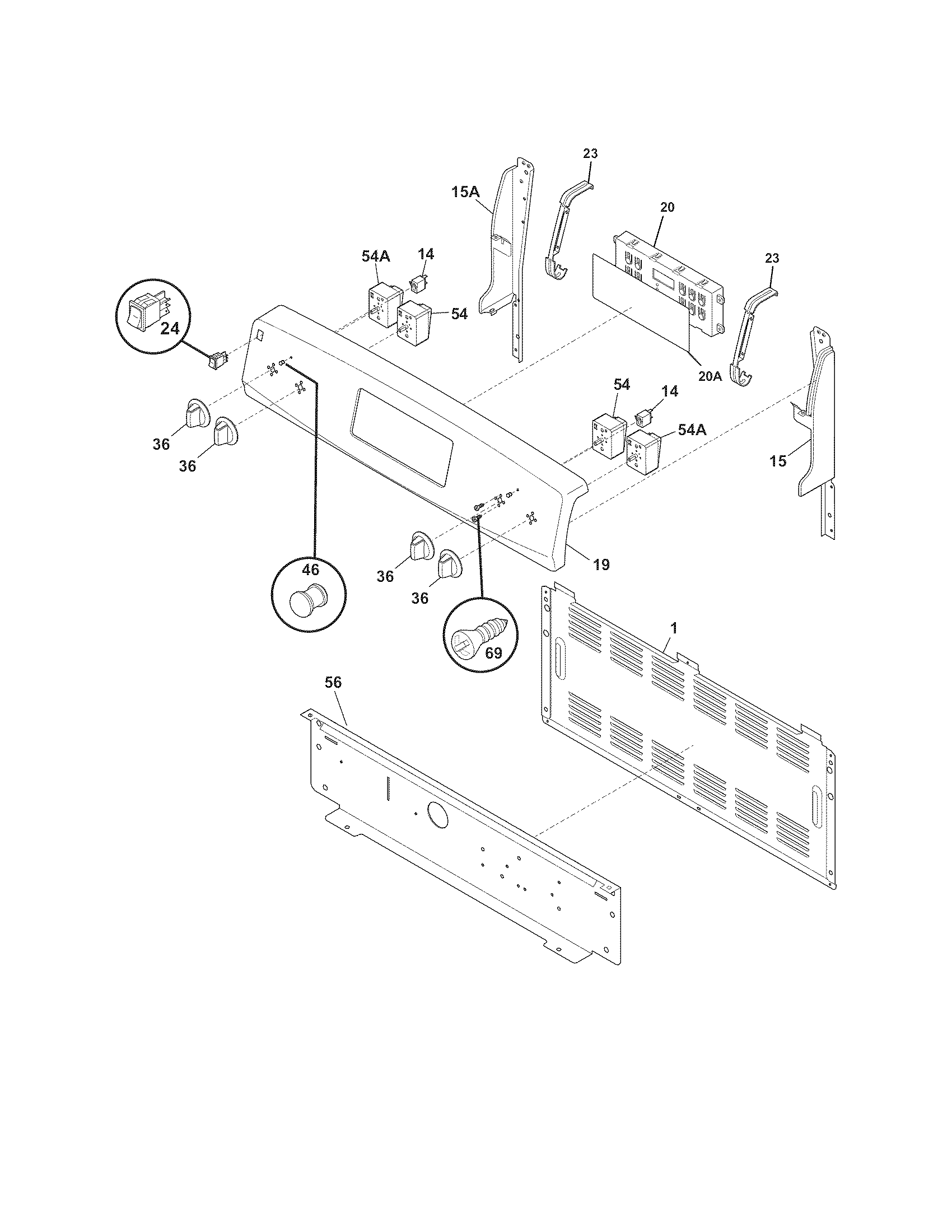 Kenmore 79092109012 backguard diagram
