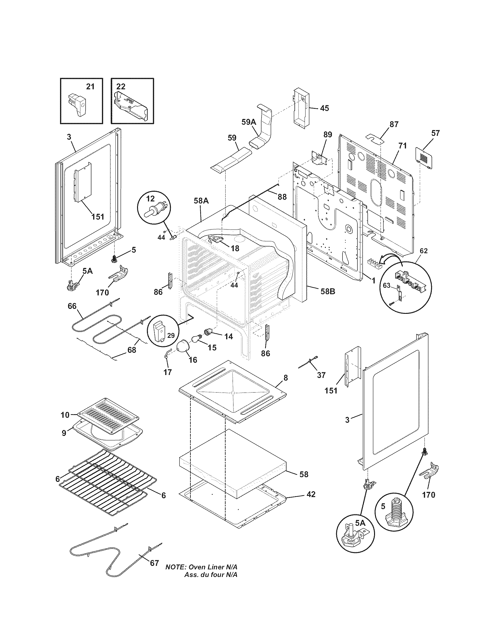 Kenmore 79092109012 body diagram