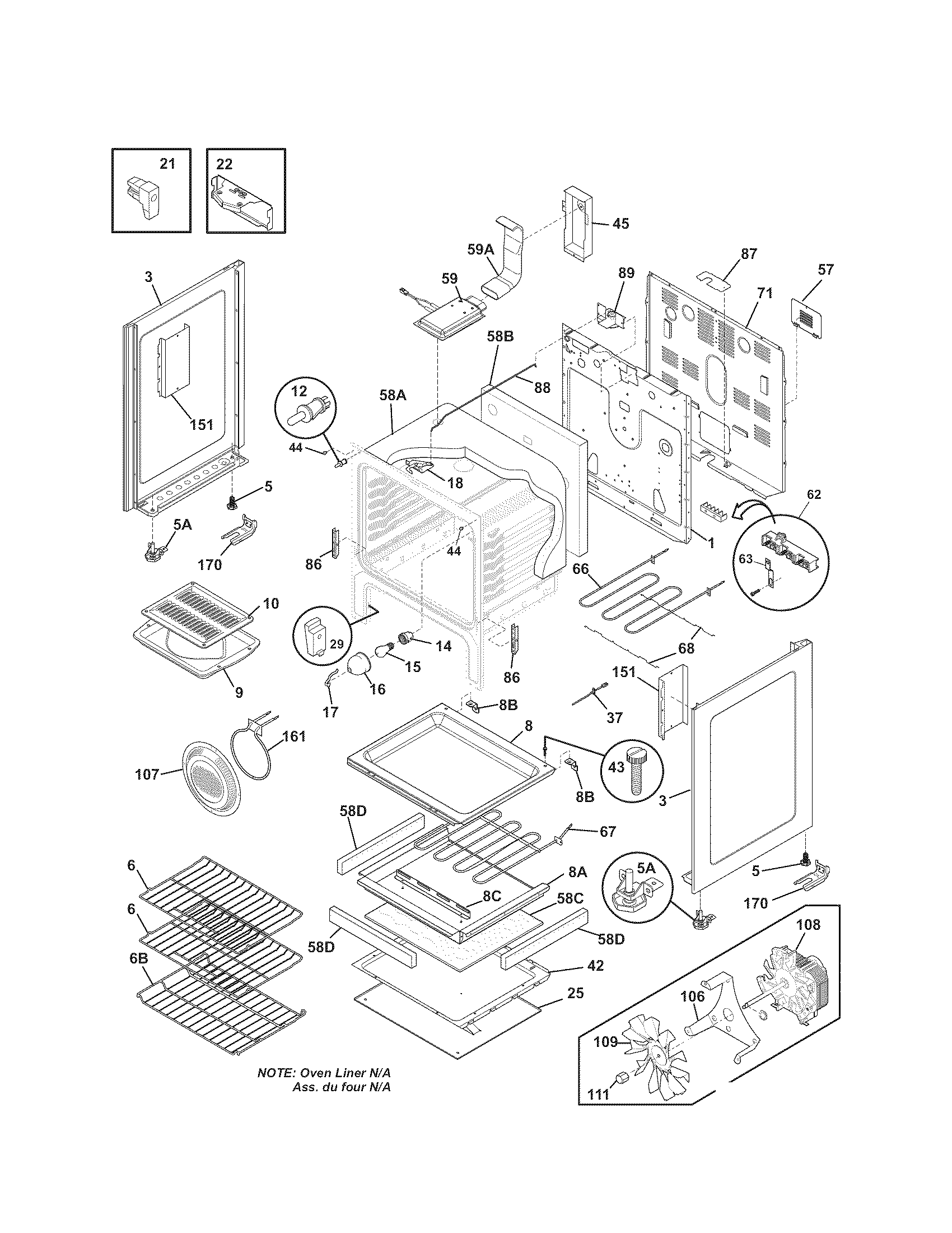 Kenmore 79092802012 body diagram