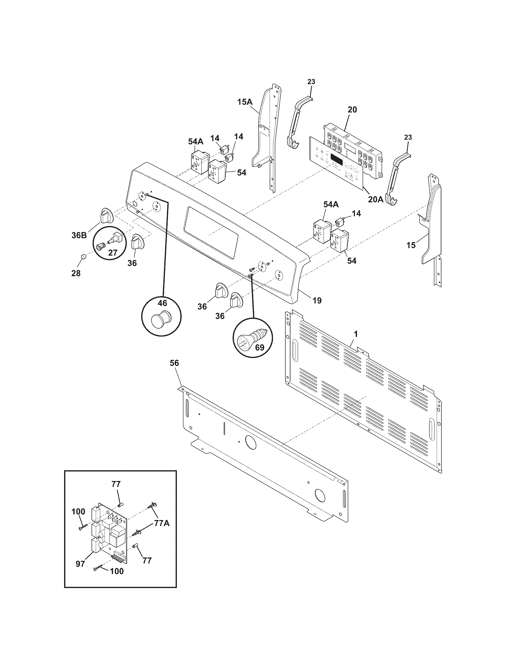 Kenmore 79090312012 backguard diagram