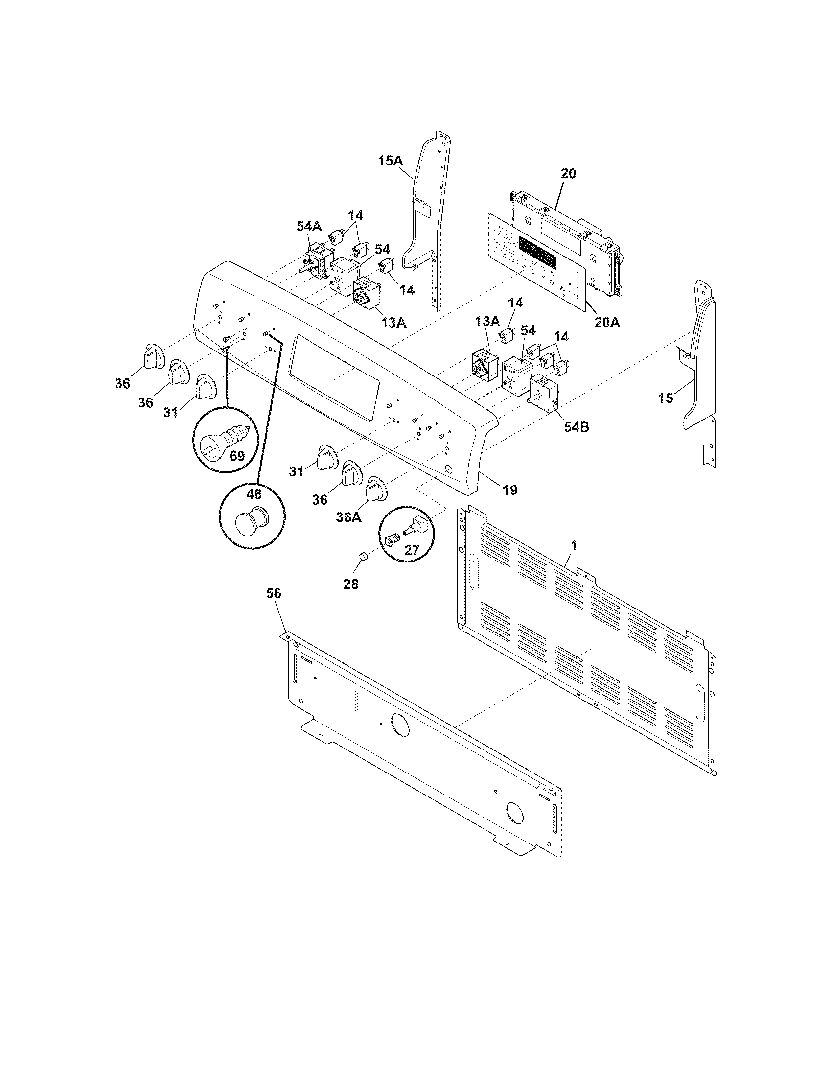 Kenmore 79092909012 backguard diagram