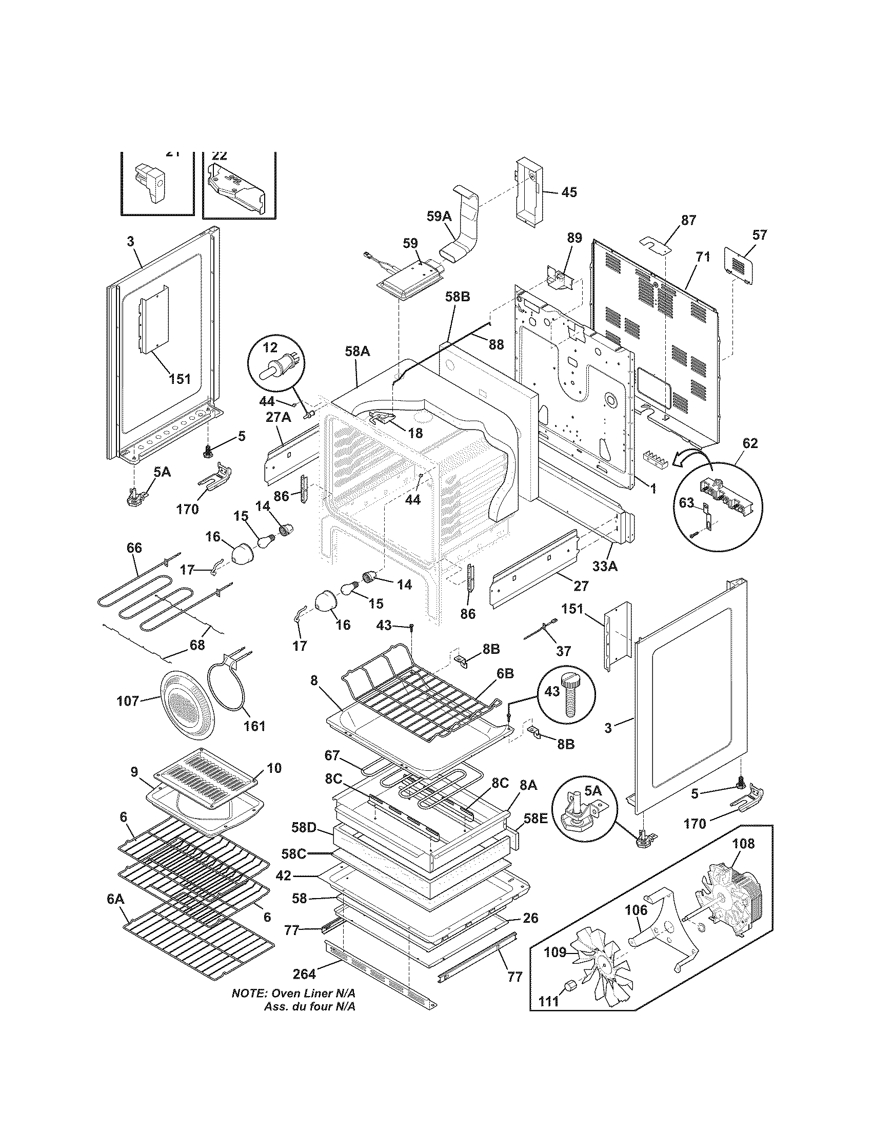 Kenmore 79092909012 body diagram