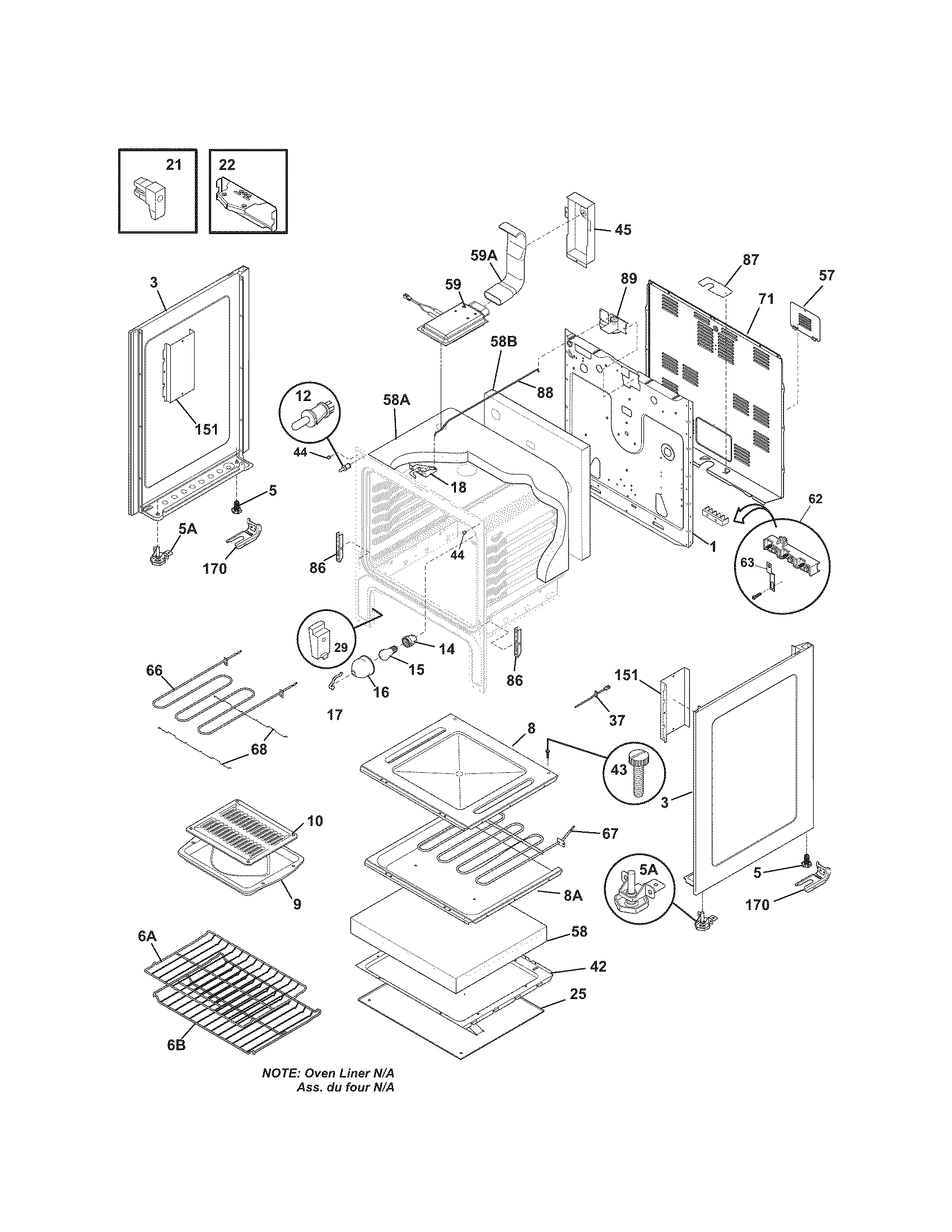 Kenmore 79092604013 body diagram