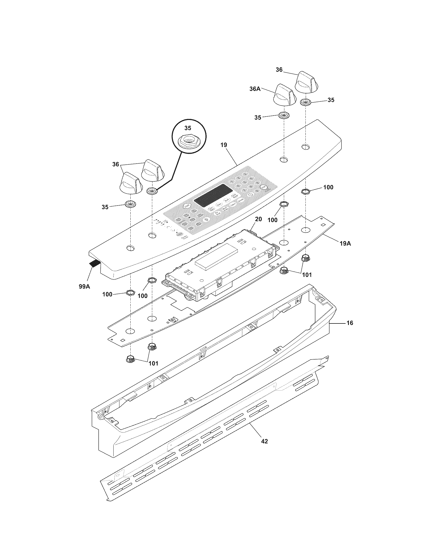 Kenmore Elite 79031043805 backguard diagram