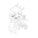 Frigidaire FFEF3018LME top/drawer diagram