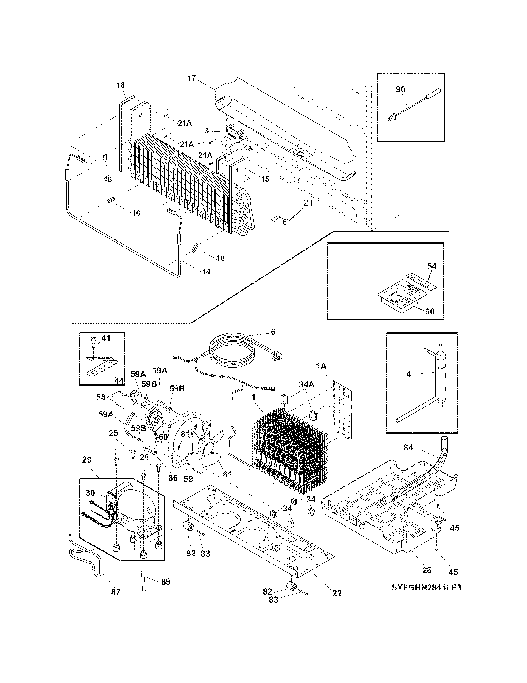 Frigidaire FGHG2344ME1 system diagram