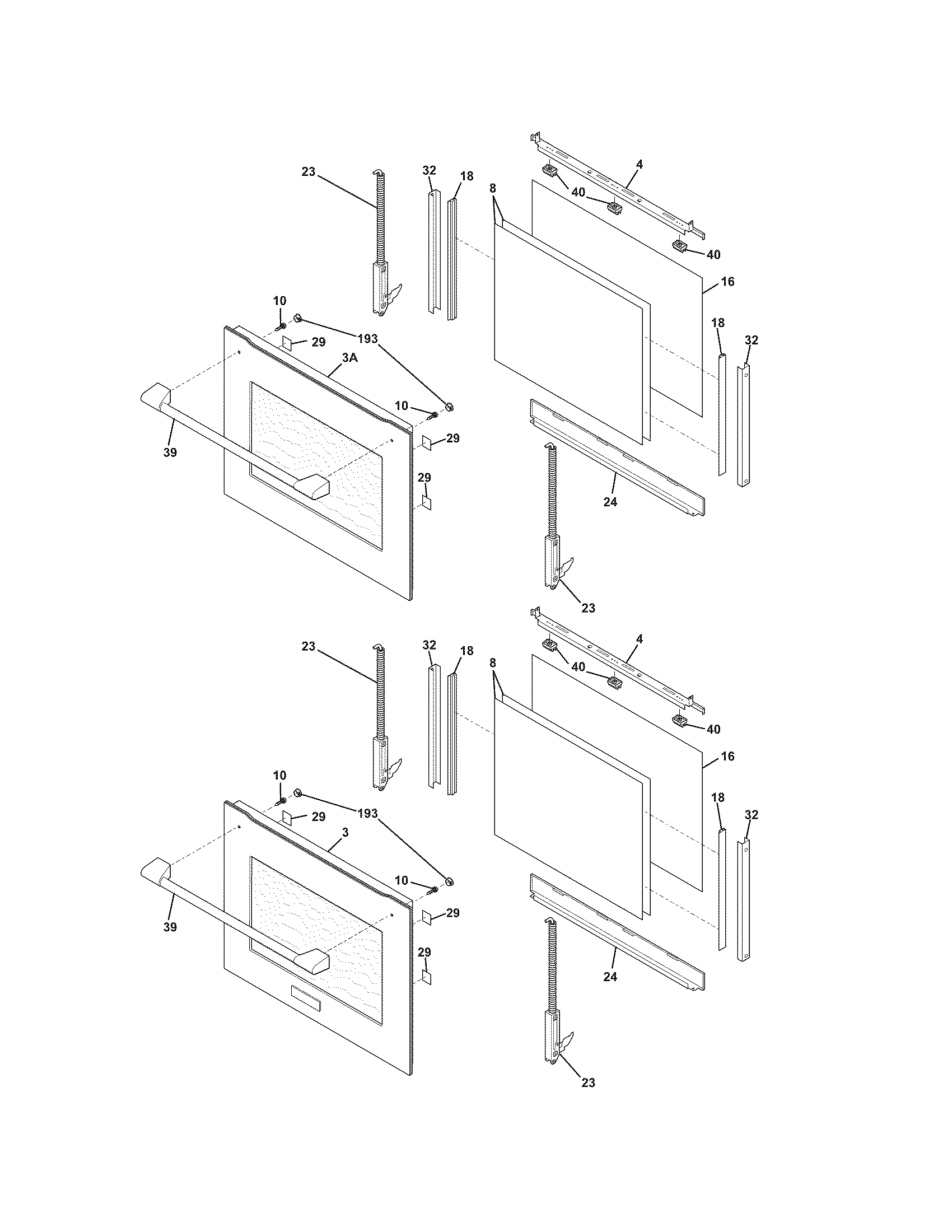 Electrolux E30EW85GPS6 doors diagram