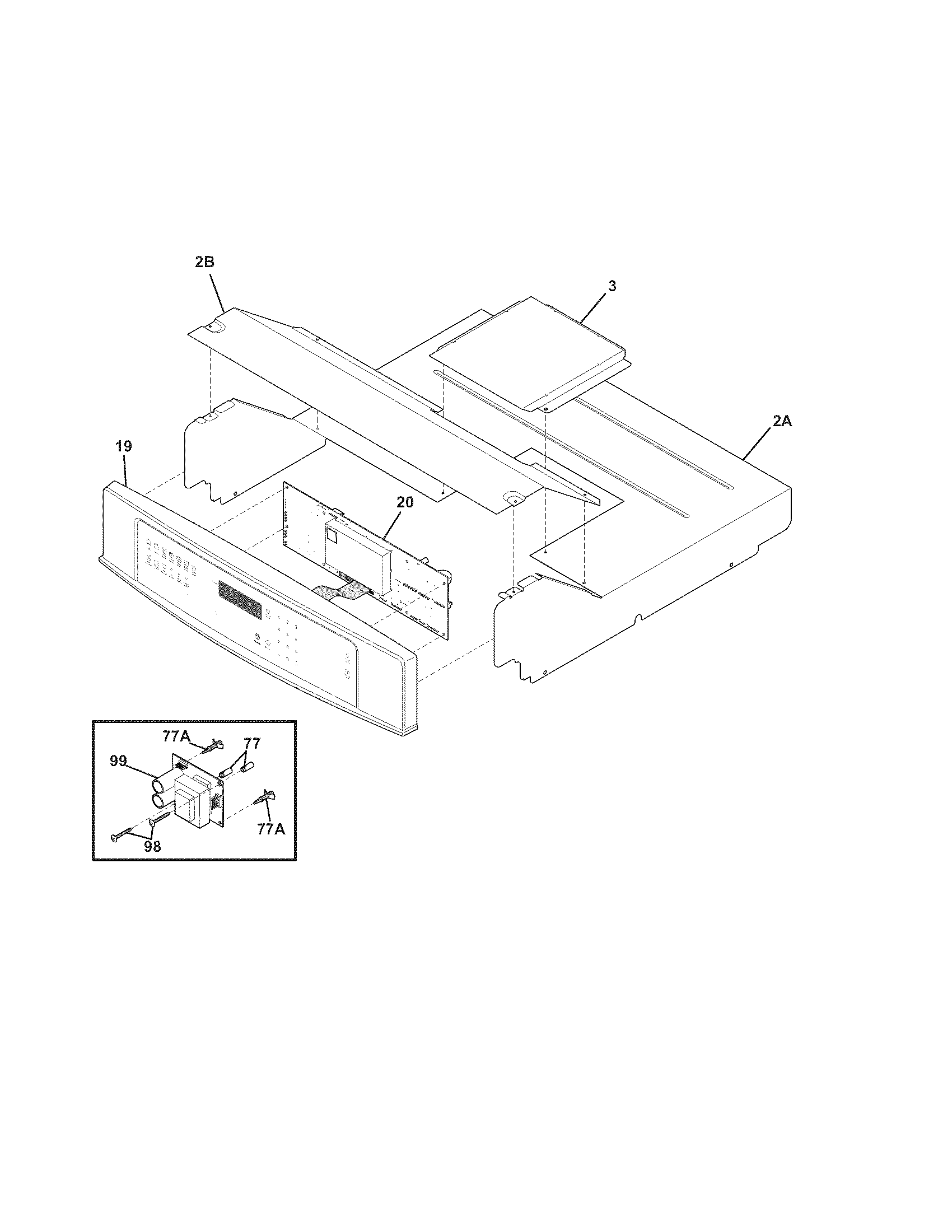 Electrolux EI27EW35JS2 control panel diagram