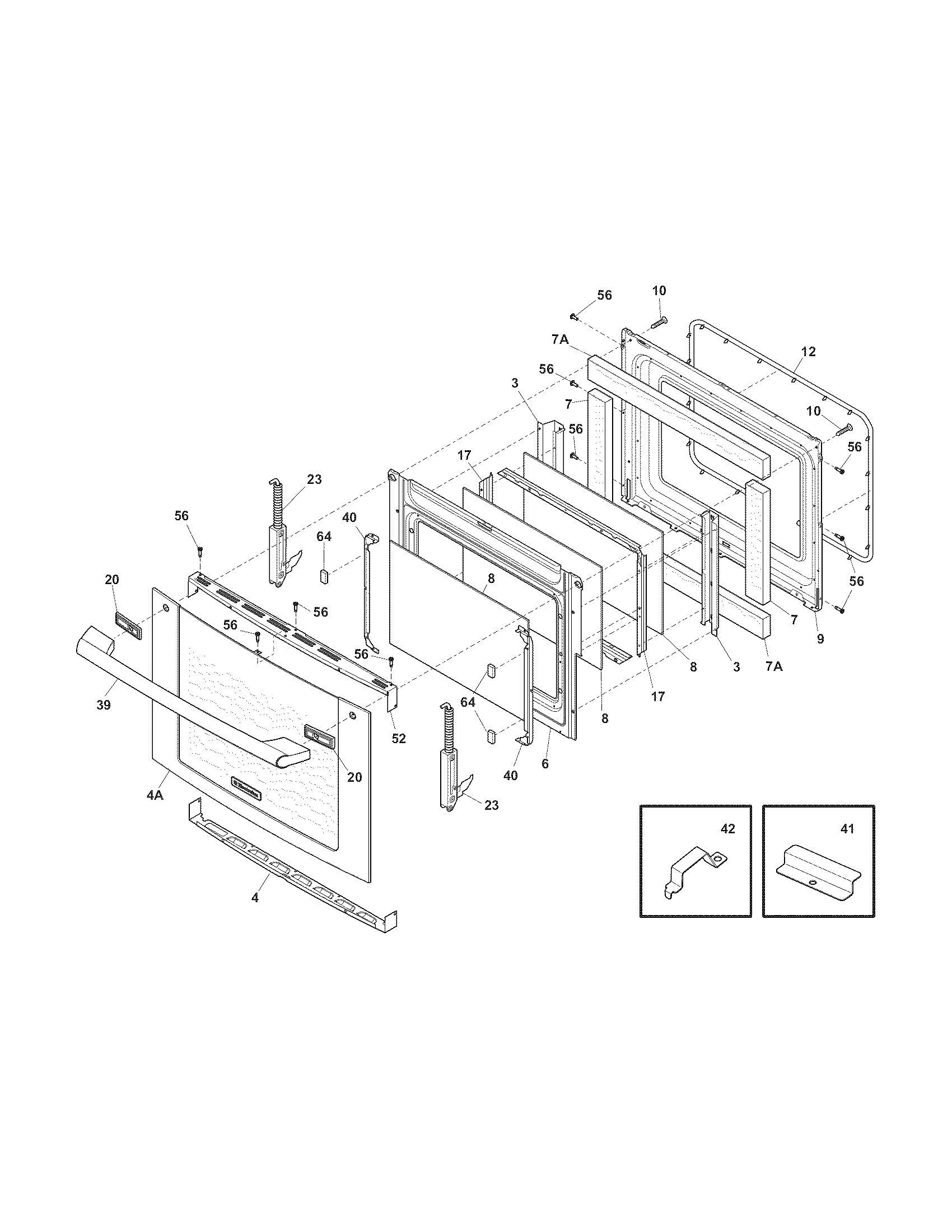 Electrolux EI27EW35JS2 door diagram