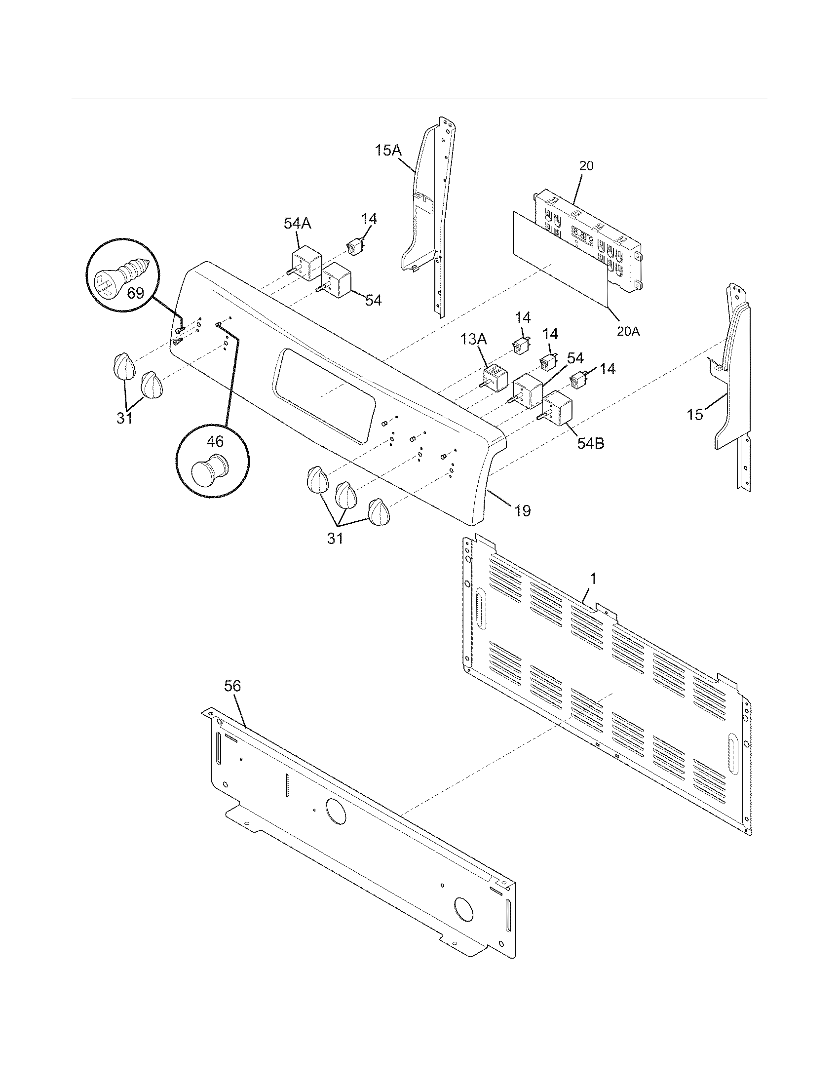Crosley CRE3890LSF backguard diagram