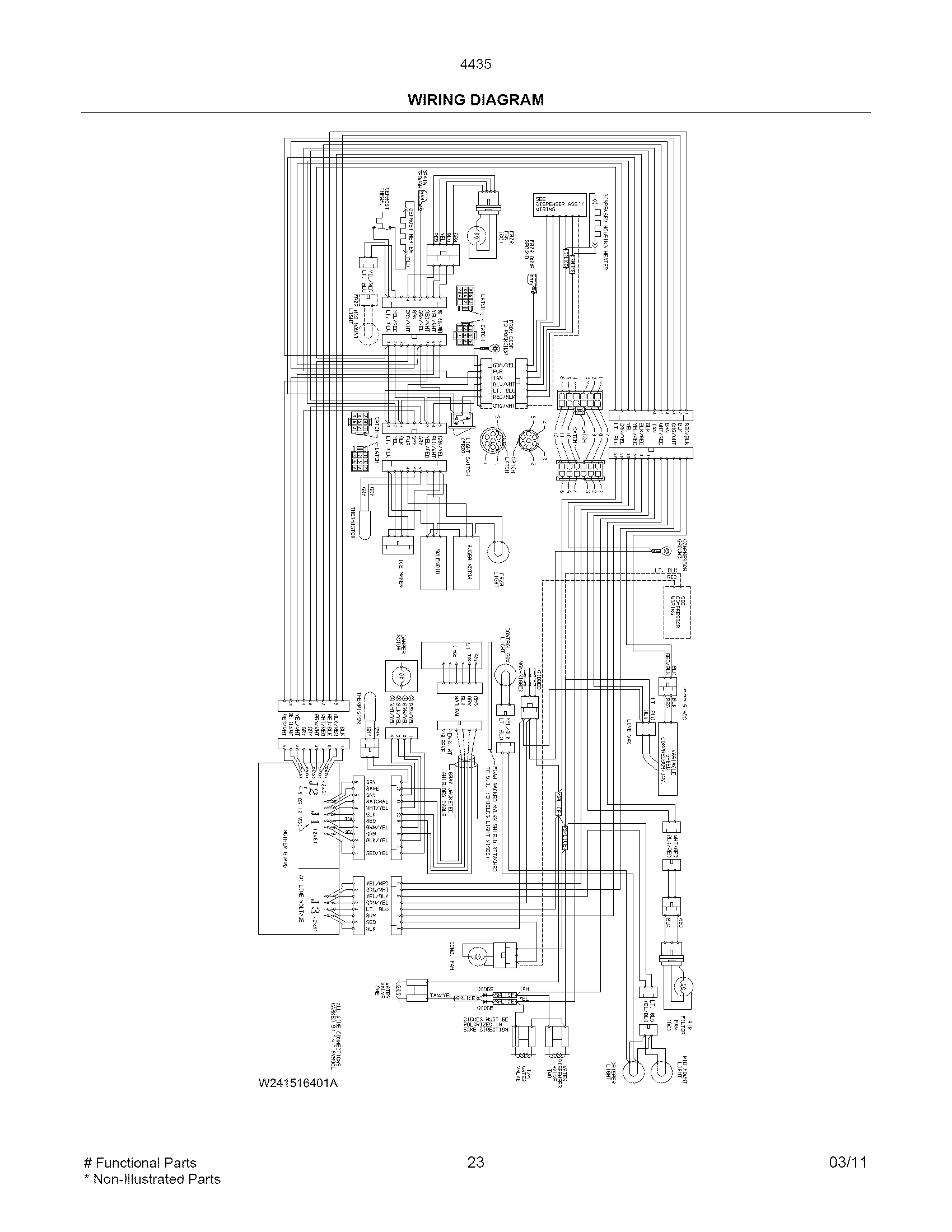 Kenmore 25344352401 wiring diagram diagram