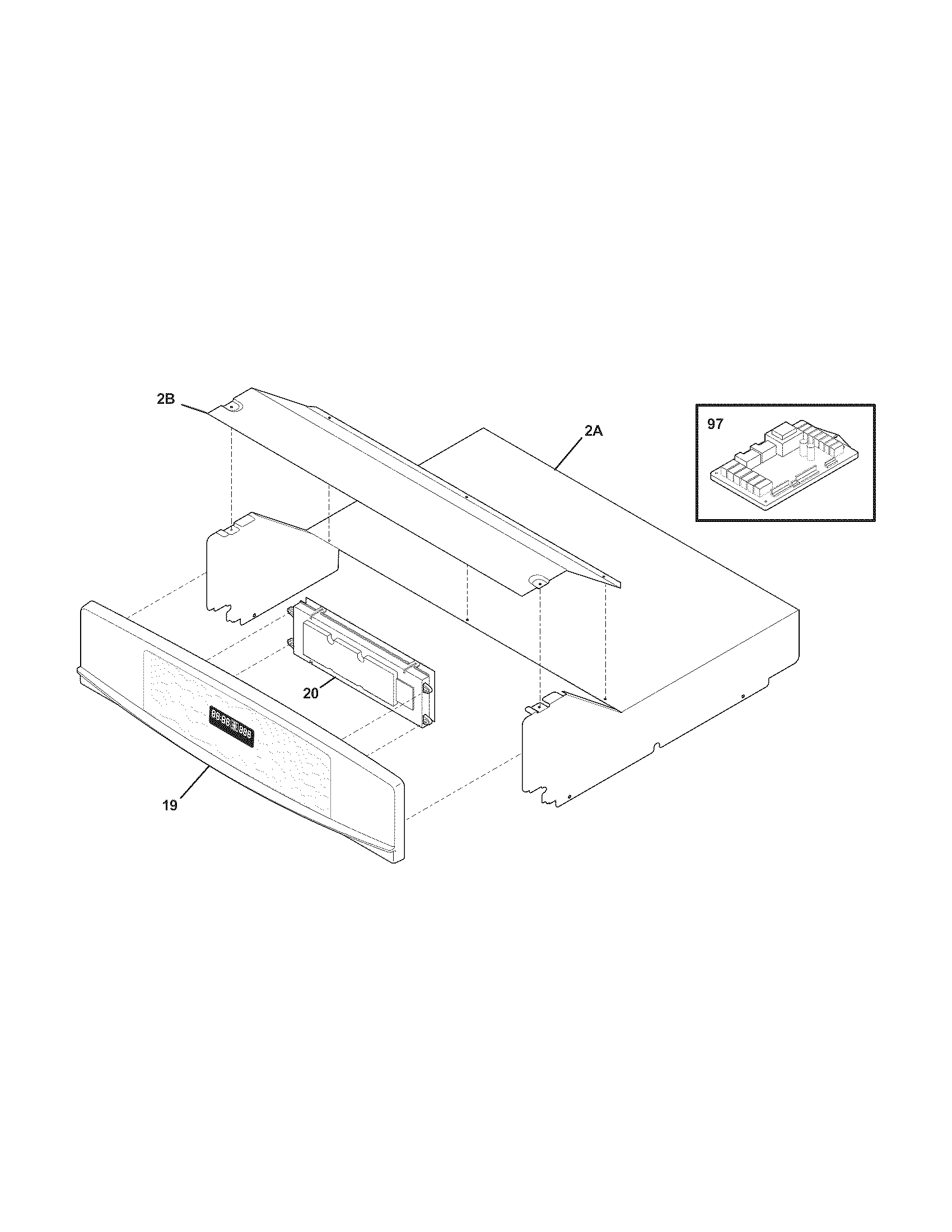 Kenmore 79047739407 control panel diagram