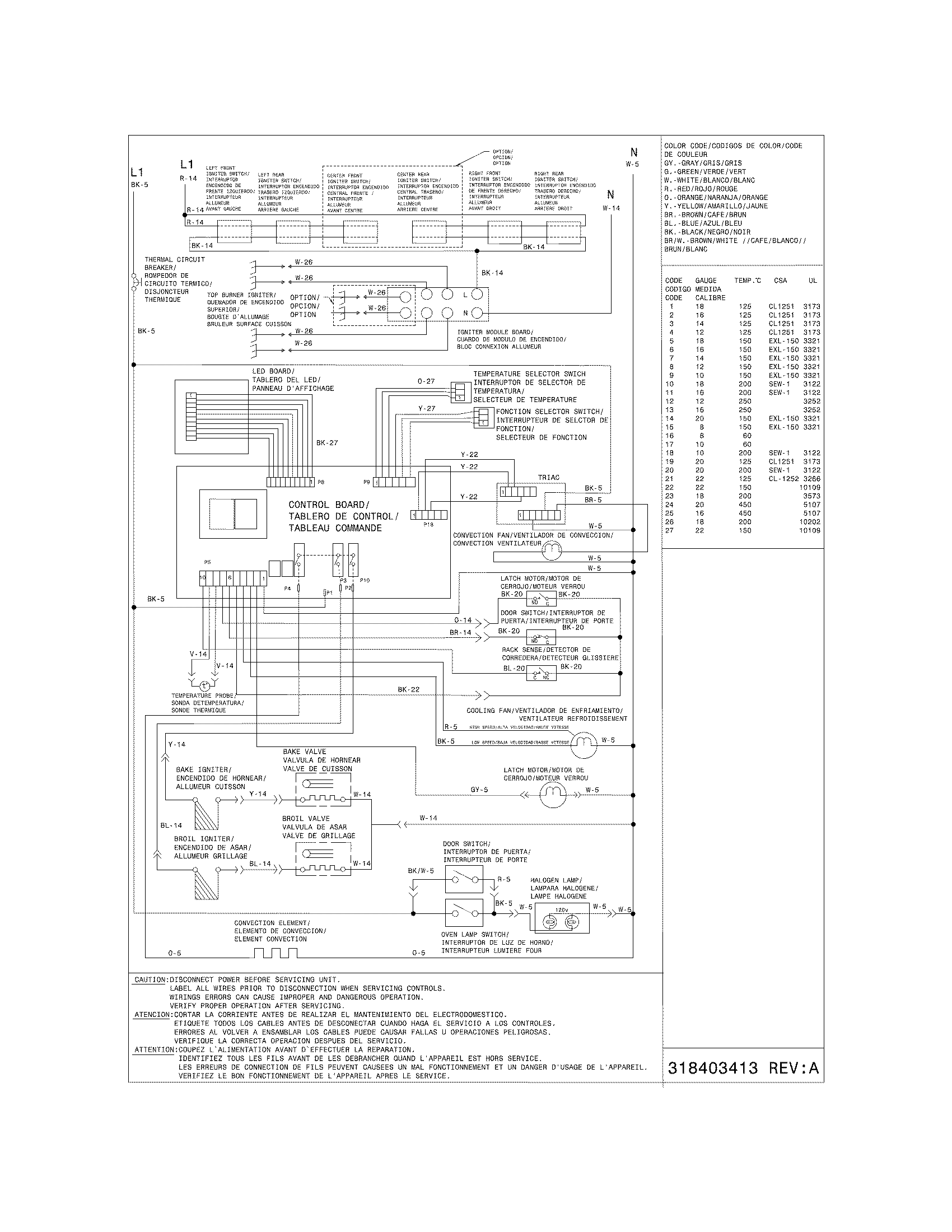 Electrolux E30GF74HPS3 wiring diagram diagram