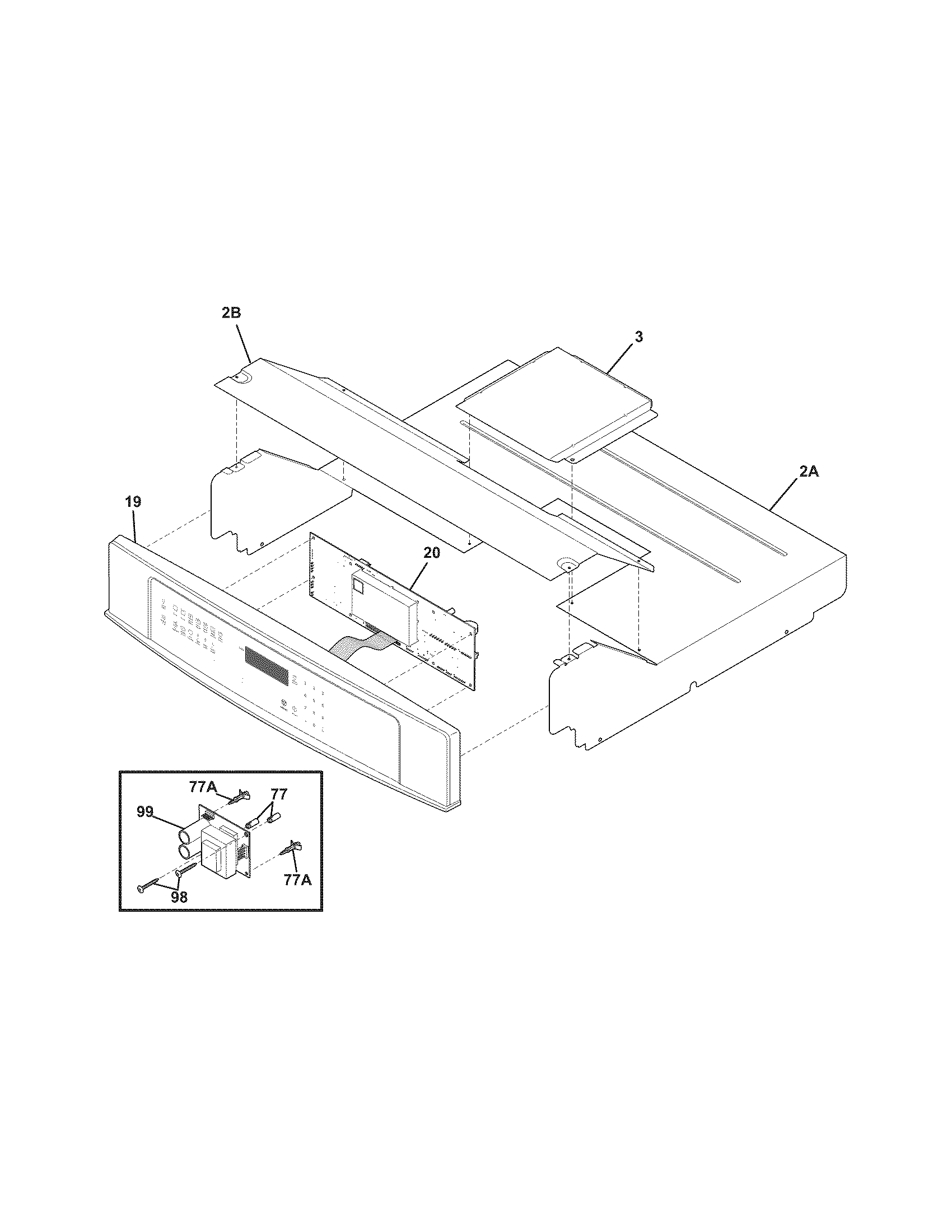 Electrolux EI30EW35JS2 control panel diagram
