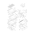 Frigidaire FFHI1817LB1 shelves diagram