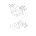 Frigidaire LGGF3044LBA top/drawer diagram