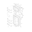 Frigidaire FFTR1814LB5 door diagram